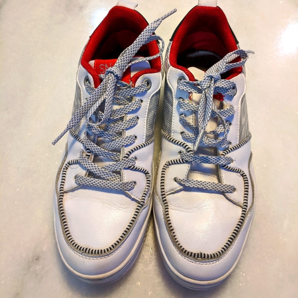 SNKR Project men's white sneakers